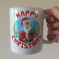 Tennis Christmas Mug - Santa Playing Tennis - Tennis Coach Xmas Gift