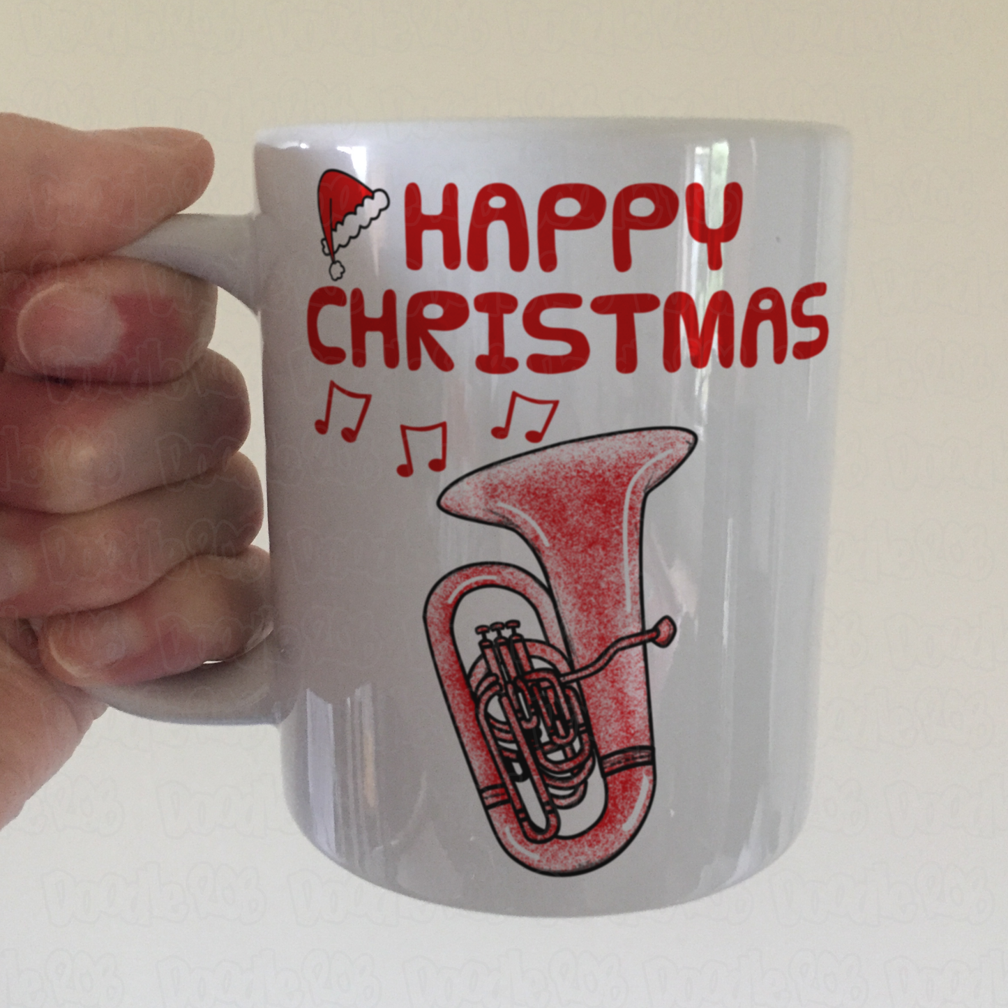 Tuba Christmas Mug - Gift For Tubaist - Tuba Teacher Mug - Brass Musician Xmas Gift