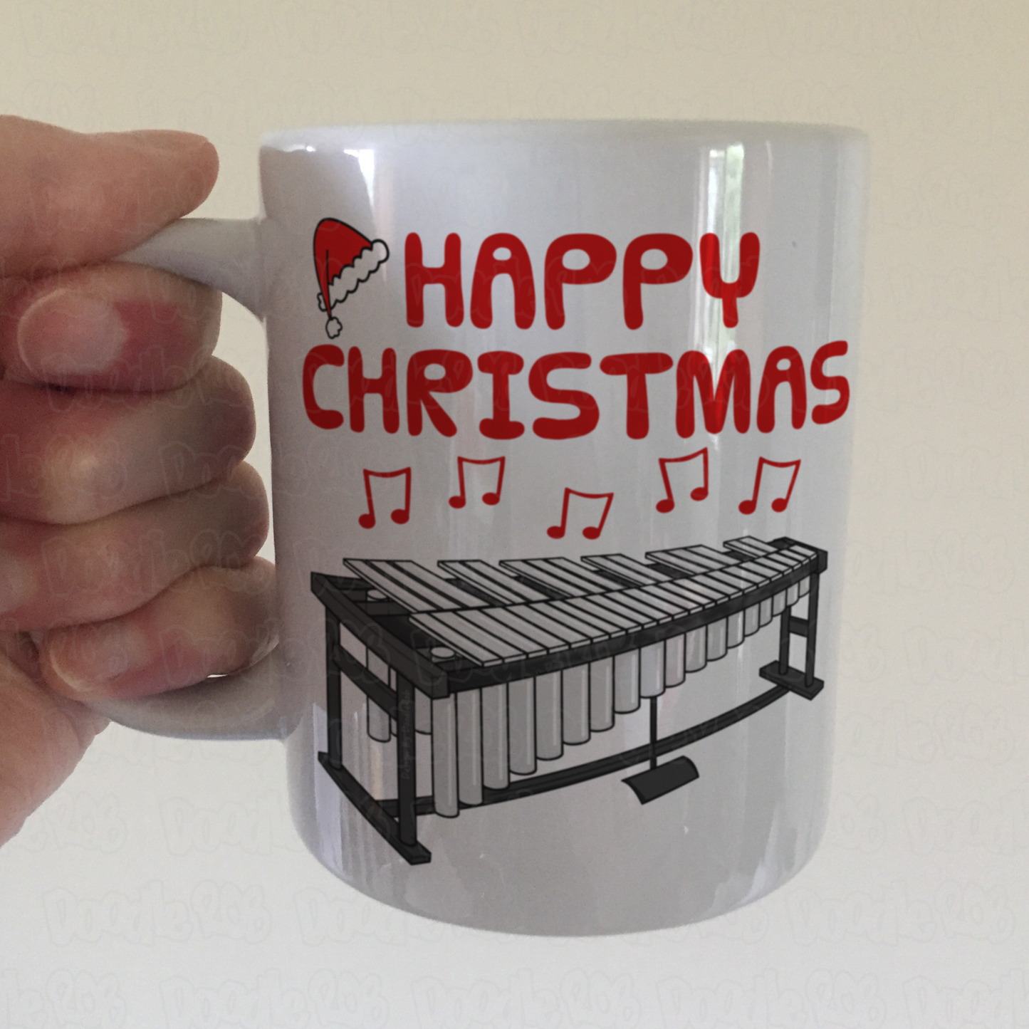 Vibraphone Christmas Mug - Vibraphonist Gift - Percussionist Xmas Gift