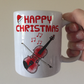Christmas Violin Mug - Violinist Mug - Violin Teacher Xmas Gift - String Musician Gift