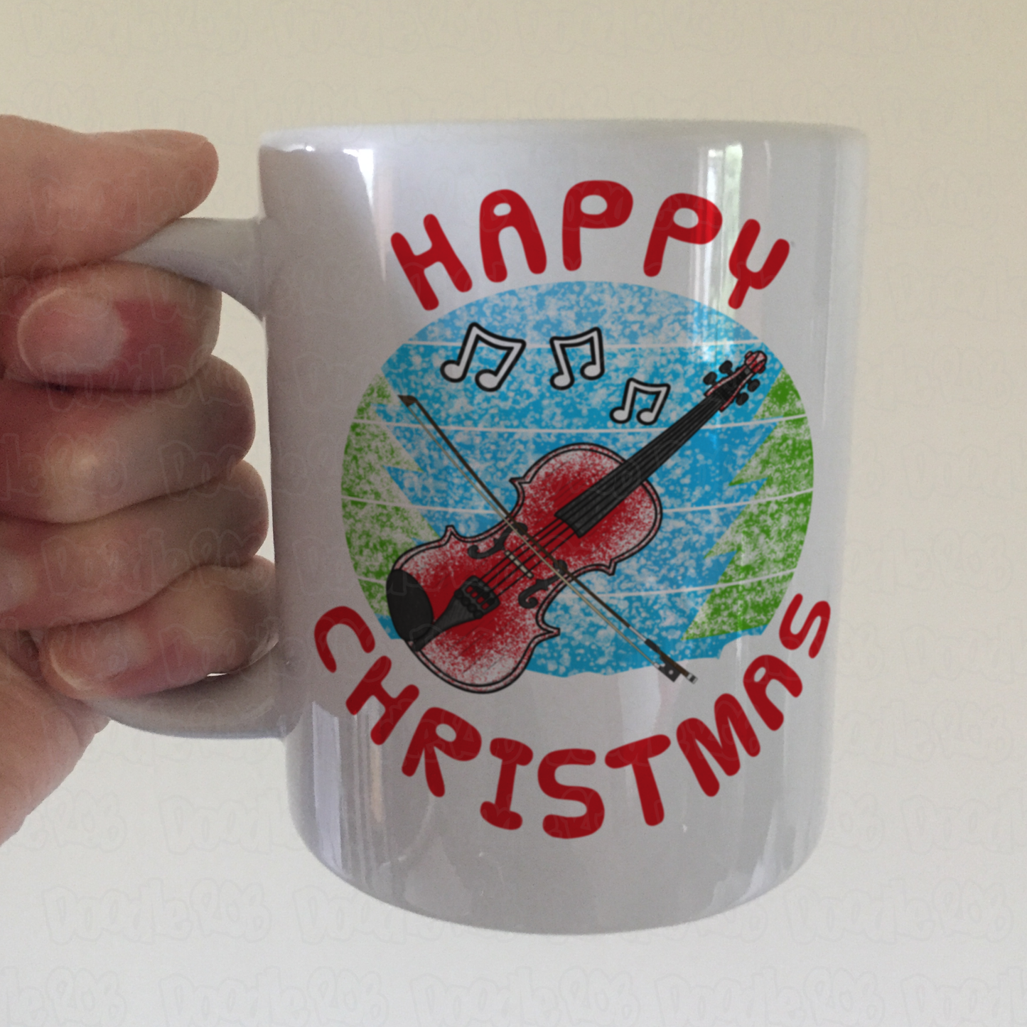 Violin Christmas Mug - Violinist Xmas Gift - Violin Teacher - Musician Christmas Mug