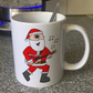 Mandolin Christmas Mug - Santa Playing Mandolin - Mandolinist Xmas Gift - Folk Musician Mug