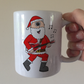 Mandolin Christmas Mug - Santa Playing Mandolin - Mandolinist Xmas Gift - Folk Musician Mug