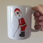 Golf Christmas Mug - Santa Playing Golf (Putter) - Golfer Xmas Gift