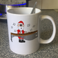 Marimba Christmas Mug - Santa Playing Marimba - Marimbist Gift - Percussionist Xmas Gift