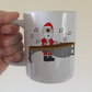 Marimba Christmas Mug - Santa Playing Marimba - Marimbist Gift - Percussionist Xmas Gift