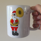 Sousaphone Christmas Mug - Santa Playing Sousaphone - Sousaphonist Mug - Brass Musician Xmas Gift