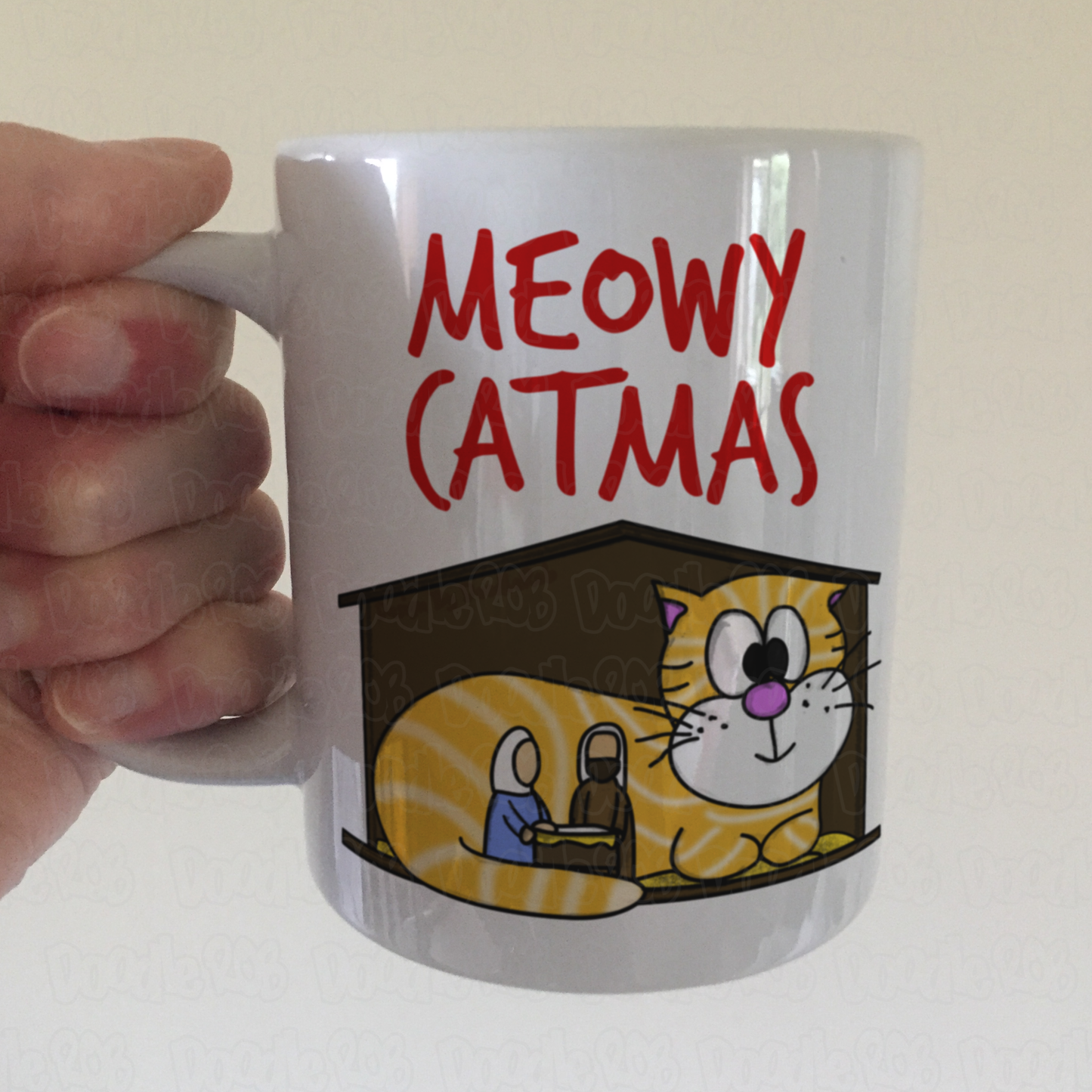 Cat Christmas Mug - Cat Nativity Mug - Meowy Catmas - Christmas Gift For Cat Lover