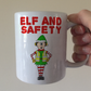 Elf And Safety Christmas Mug - Work Xmas Gift - Construction Worker Xmas Mug