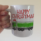 Lorry Christmas Mug - Truck Driver Xmas Mug - Funny Christmas Gift For Delivery Driver