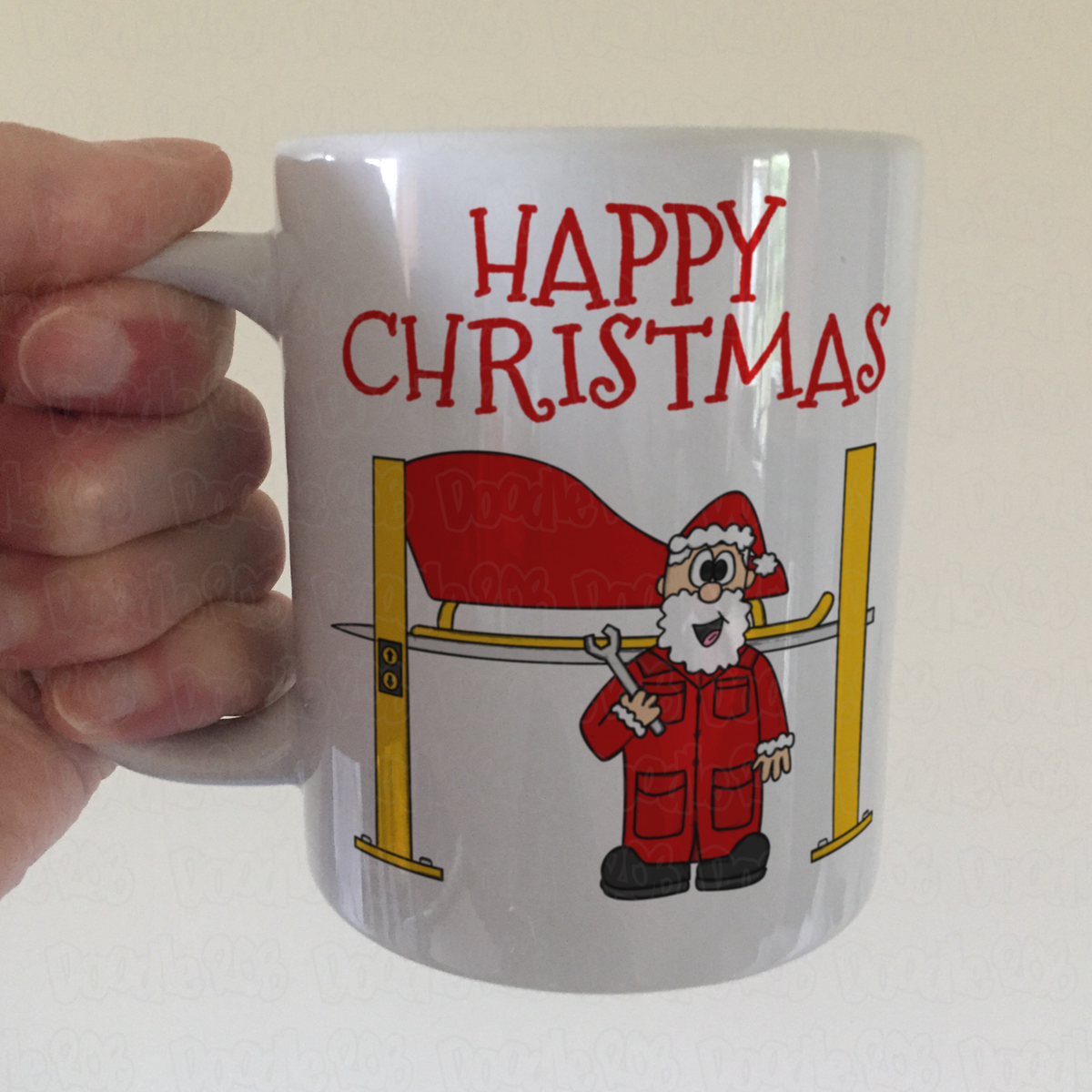 Mechanic Christmas Mug - Car Enthusiast Xmas Gift - Engineer Christmas Mug
