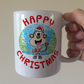 Monkey Christmas Mug - Wildlife Lover Xmas Gift - Funny Animal Xmas Gift