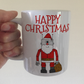 Robot Santa Christmas Mug - Engineer Xmas Mug - Funny Robot Mug For Boy
