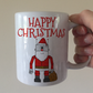 Robot Santa Christmas Mug - Engineer Xmas Mug - Funny Robot Mug For Boy