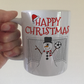 Football Christmas Mug - Snowman Goalkeeper Mug - Football Xmas Gift