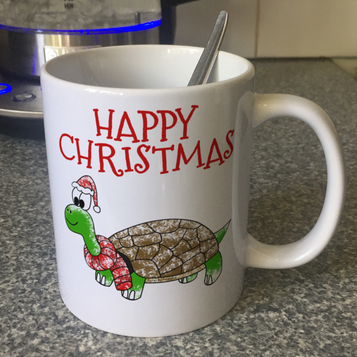 Tortoise Christmas Mug - Wildlife Lover Xmas Gift - Funny Tortoise Gift