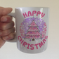 Pink Christmas Tree Mug - Girl's Xmas Mug - Women's Christmas Mug - Xmas Gift For Her