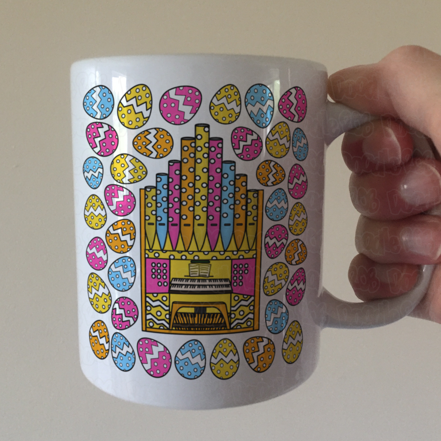 Easter Church Organist Mug - Church Organ Mug - Easter Musician Gift