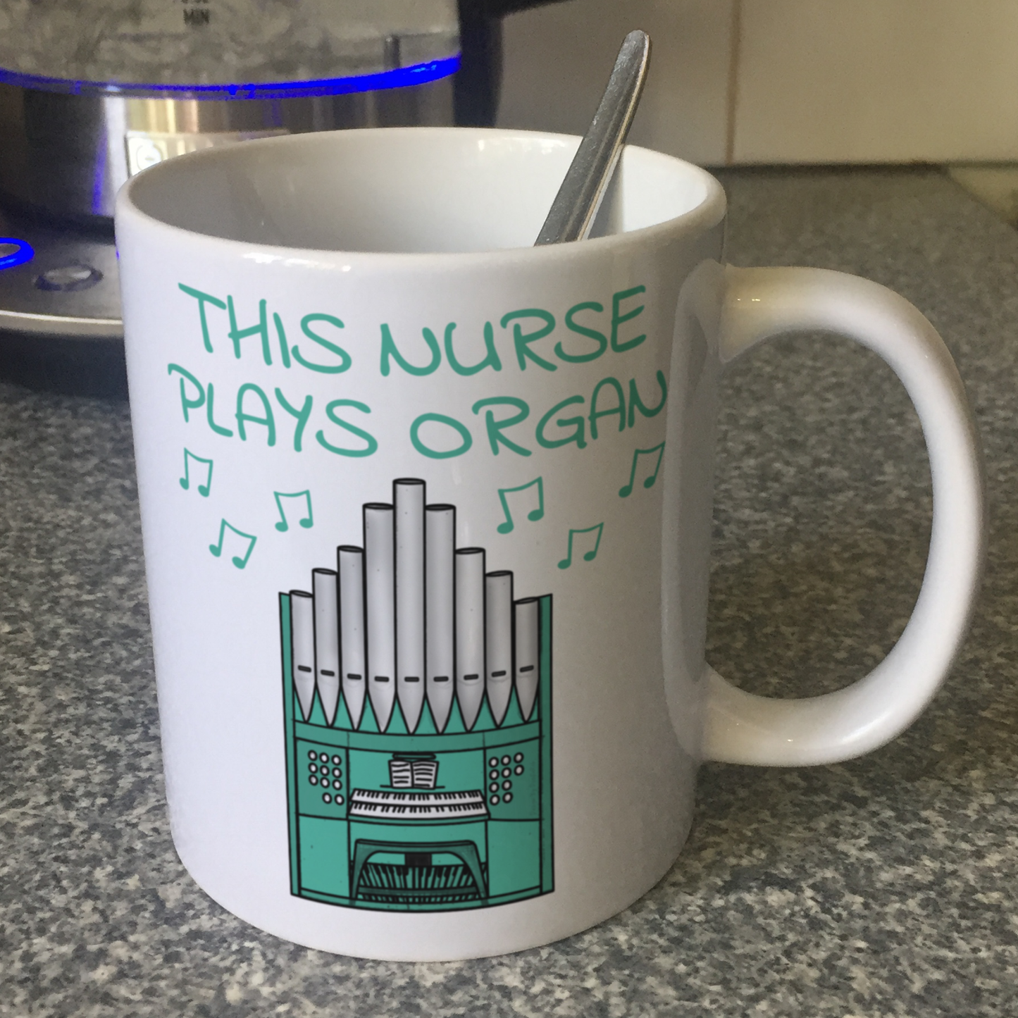 Nurse Organist Mug - This Nurse Plays Organ - Musician Gift For Nurse