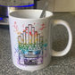 Church Organ Rainbow Mug - Church Organist Gift - Organ Teacher Mug