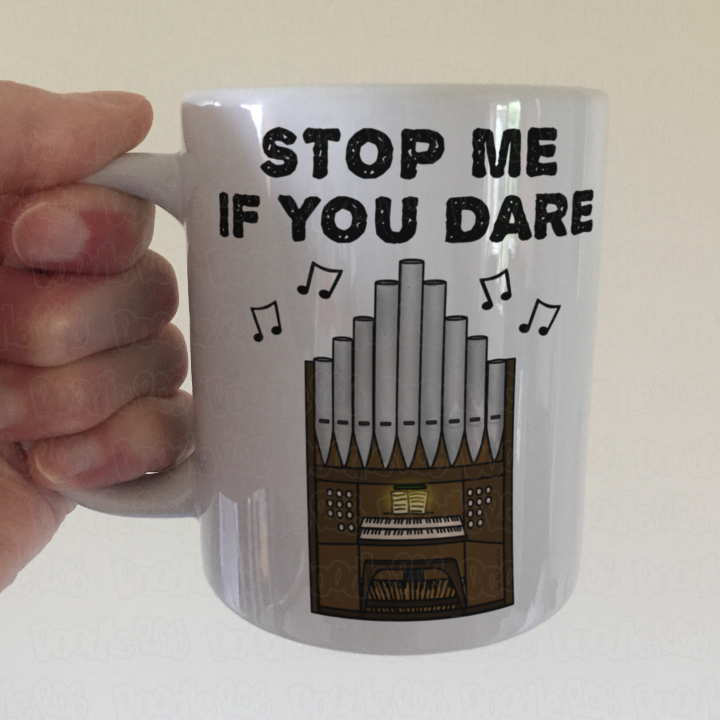 Church Organist Mug - Stop Me If You Dare - Funny Church Organ Gift