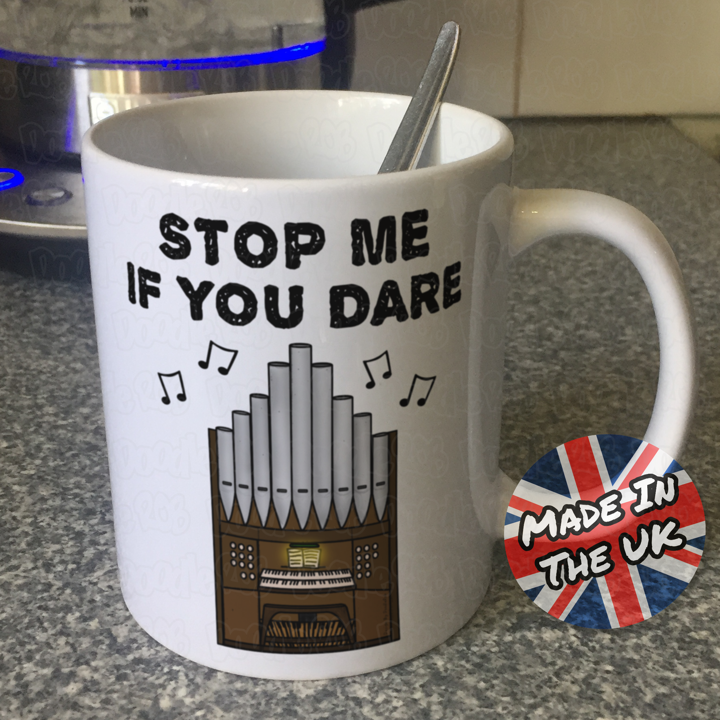 Church Organist Mug - Stop Me If You Dare - Funny Church Organ Gift