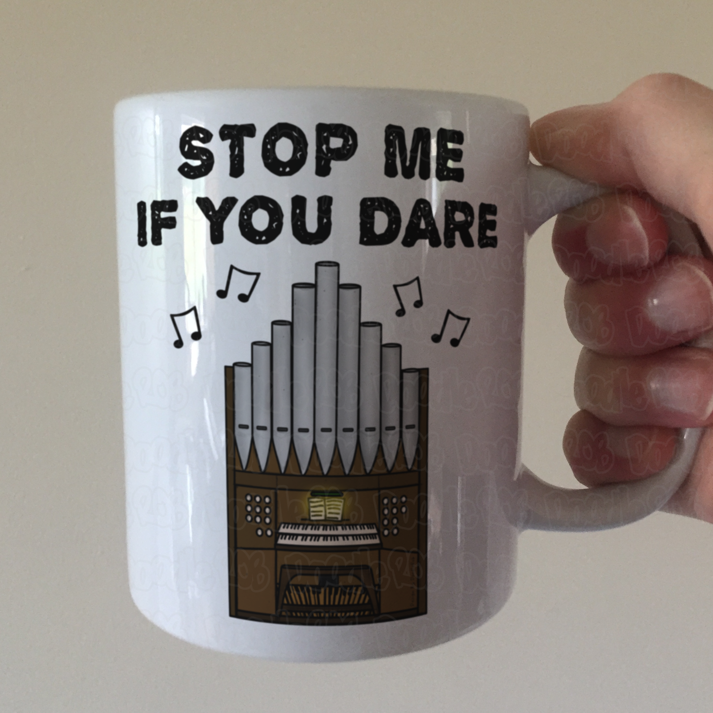 Church Organist Mug - Stop Me If You Dare - Funny Church Organ Gift