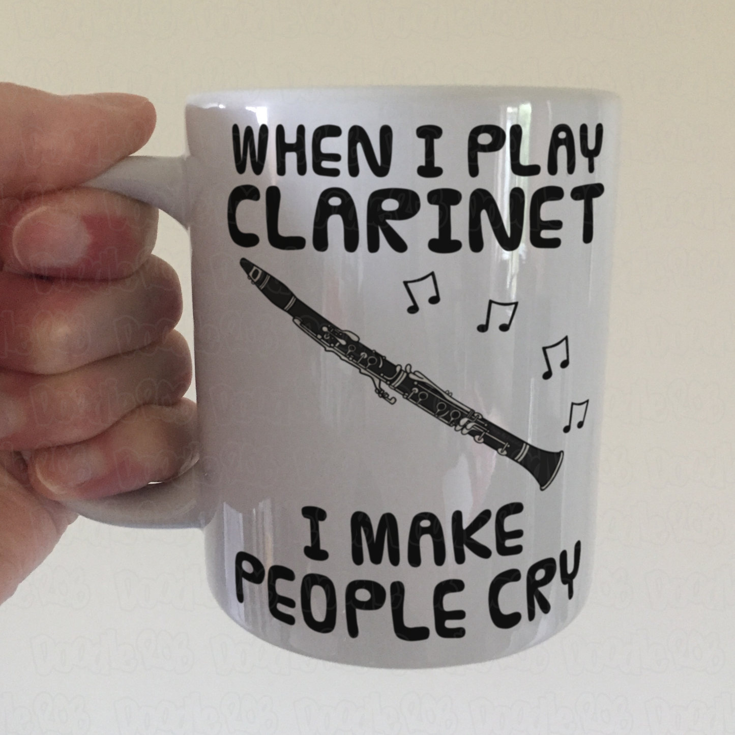 Funny Clarinet Mug - When I Play Clarinet, I Make People Cry - Clarinetist Woodwind Musician Gift