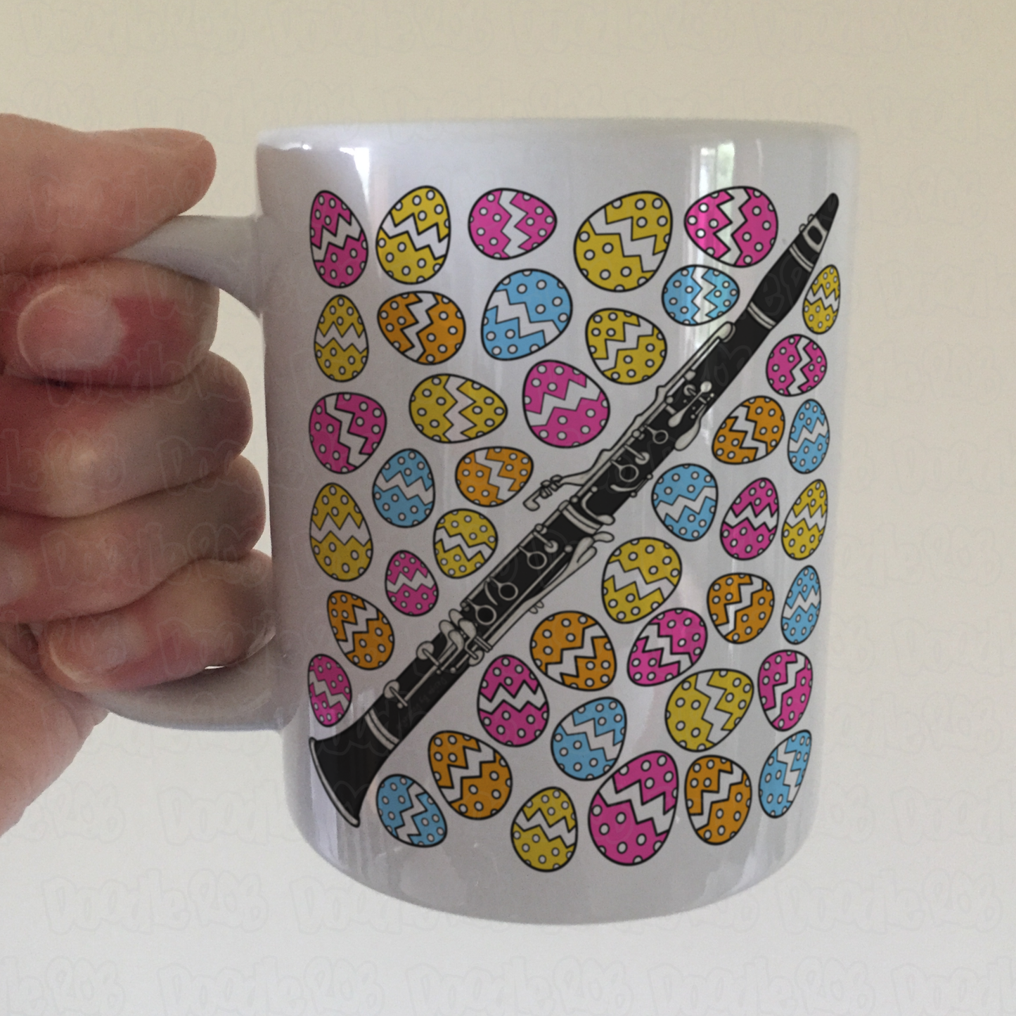 Easter Clarinet Mug - Clarinetist Mug - Easter Musician Gift