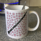 Clarinet Floral Mug (Pink Flowers) - Female Clarinetist - Woodwind Musician Gift For Girl