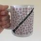 Clarinet Floral Mug (Pink Flowers) - Female Clarinetist - Woodwind Musician Gift For Girl