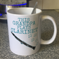 Clarinet Father's Day Mug - This Grandpa Plays Clarinet - Clarinetist Woodwind Musician Gift