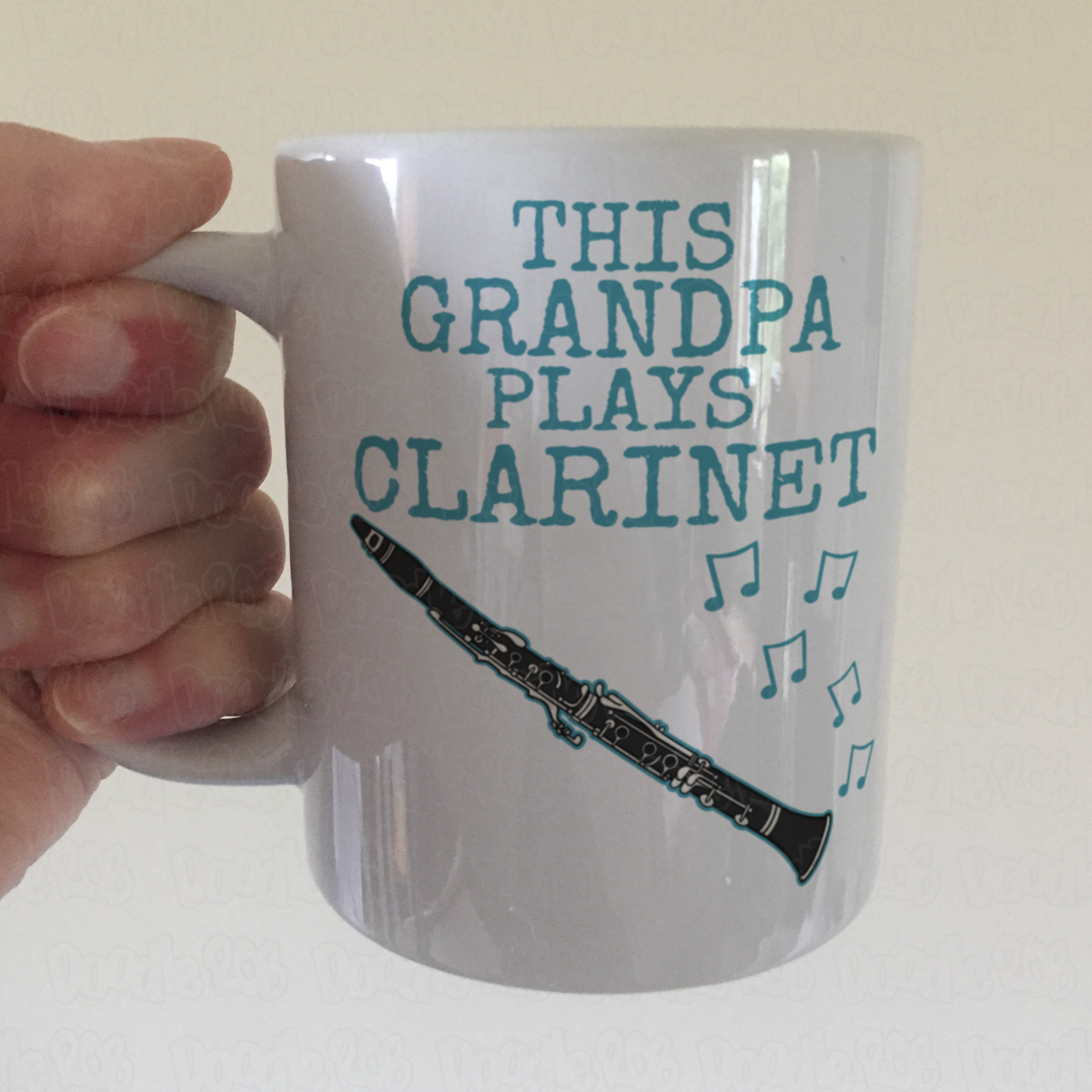 Clarinet Father's Day Mug - This Grandpa Plays Clarinet - Clarinetist Woodwind Musician Gift