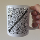 Clarinet Musical Notes Mug - Gift For Clarinetist - Woodwind Musician Orchestra Gift