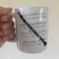 Clarinet Mug - Gift For Clarinetist - Woodwind Musician Gift