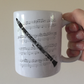 Clarinet Mug - Gift For Clarinetist - Woodwind Musician Gift