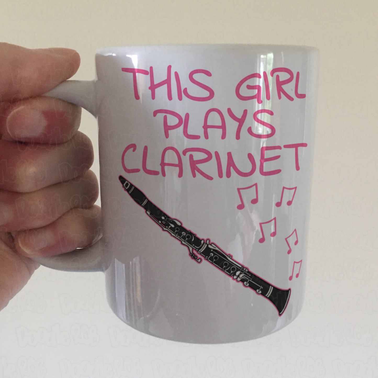 Girl's Clarinet Mug - This Girl Plays Clarinet - Female Clarinetist - Woodwind Musician Gift For Her