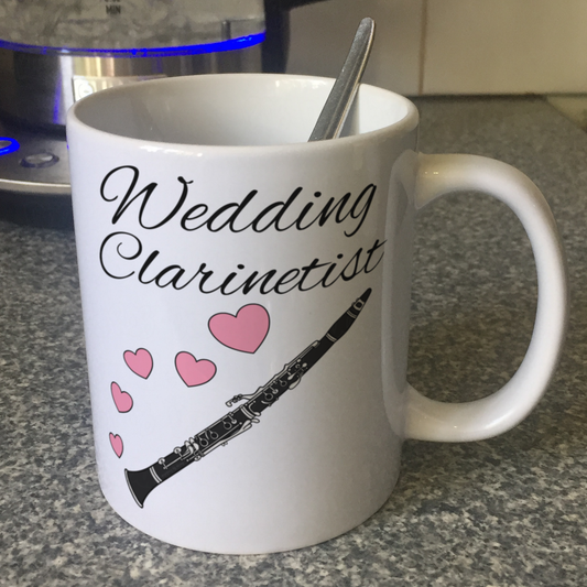 Clarinet Wedding Mug - Clarinetist Woodwind Musician Gift