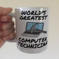 Funny Computer Mug - World's Greatest Computer Technician - Gift For IT Expert