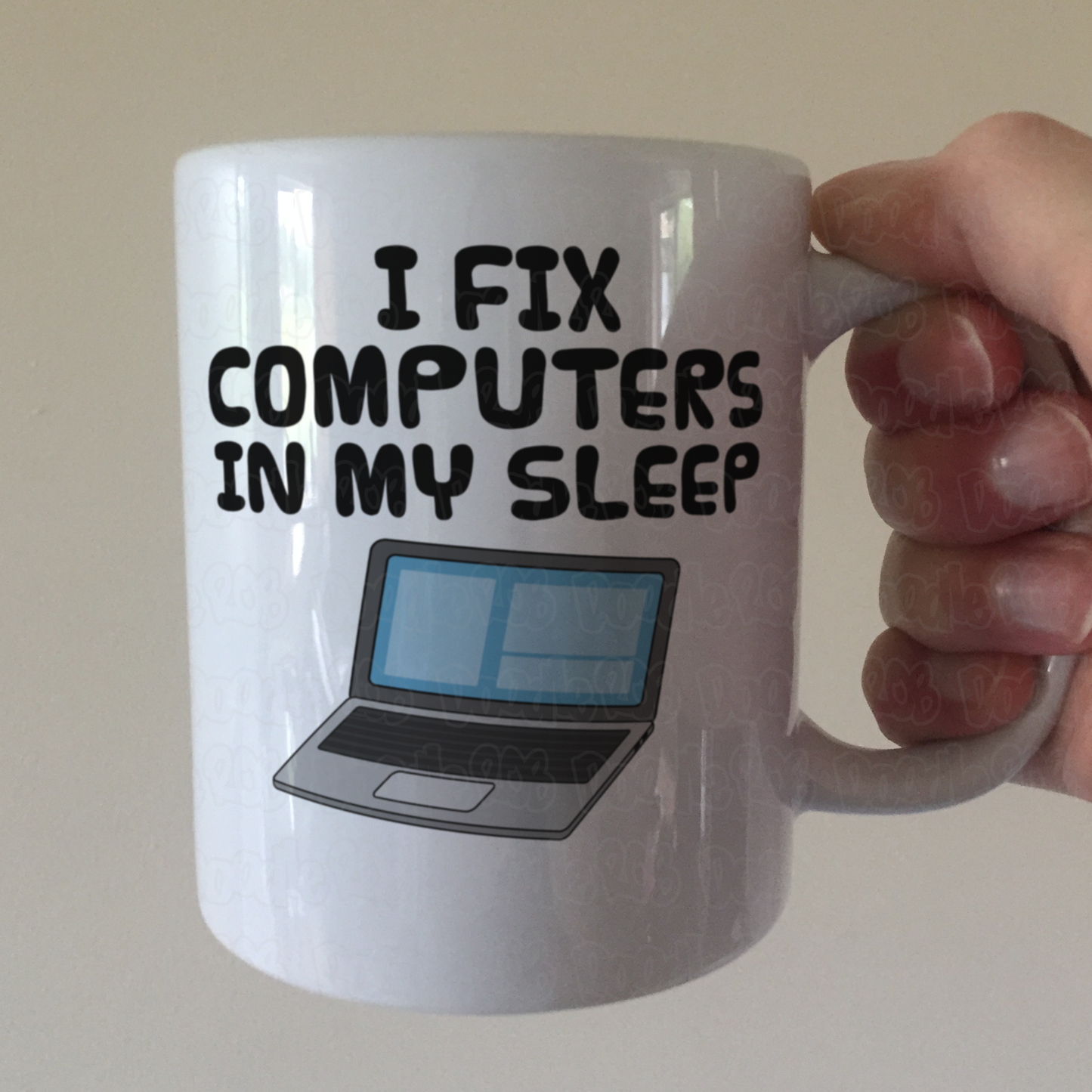 Funny Computer Technician Mug - I Fix Computers In My Sleep - Funny Office Coworker Gift