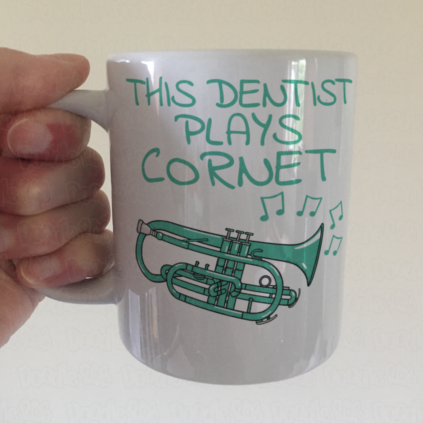 Dentist Cornet Mug - This Dentist Plays Cornet - Brass Musician Gift For Dentist