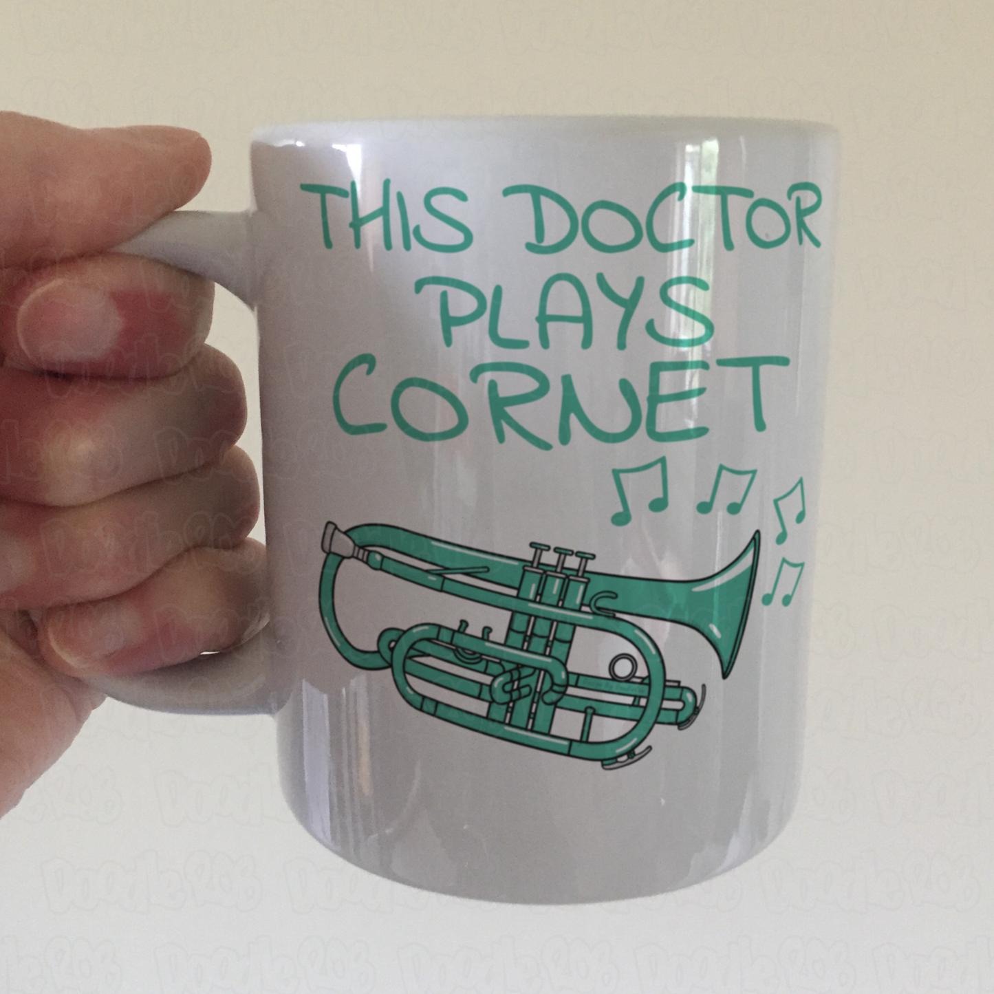 Doctor Cornet Mug - This Doctor Plays Cornet - Brass Musician Gift For Doctor