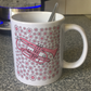 Cornet Floral Mug (Pink Flowers) - Female Cornetist - Brass Musician Gift For Girl