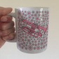 Cornet Floral Mug (Pink Flowers) - Female Cornetist - Brass Musician Gift For Girl