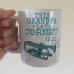 Cornet Father's Day Mug - This Grandpa Plays Cornet - Cornetist Brass Musician Gift