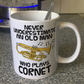 Funny Cornet Mug - Never Underestimate An Old Man Who Plays Cornet - Cornetist Brass Musician Gift For Him