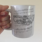 Cornet Music Notation Mug - Gift For Cornetist - Brass Musician Gift