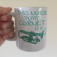 Nurse Cornet Mug - This Nurse Plays Cornet - Brass Musician Gift For Nurse