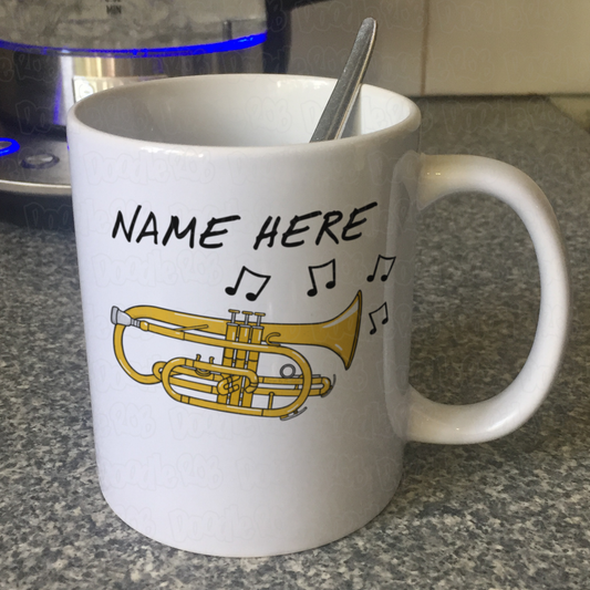 Cornet Personalised Mug - Gift For Brass Musician