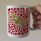 Cornet With Hearts Mug - Gift For Cornetist - Brass Musician Valentines Anniversary Gift